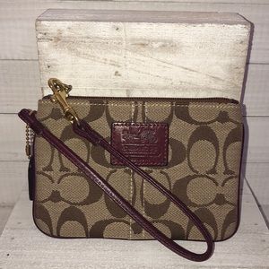 Authentic Coach Wristlet